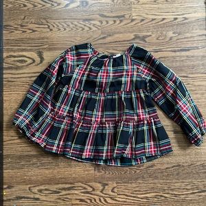 Crewcuts, girls tartan shirt, size 7